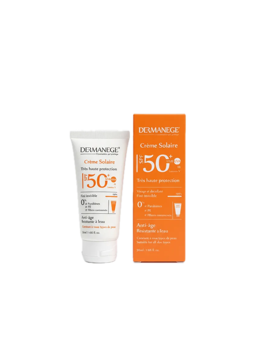 Crème Solaire SPF 50+ – Haute Protection UVA/UVB